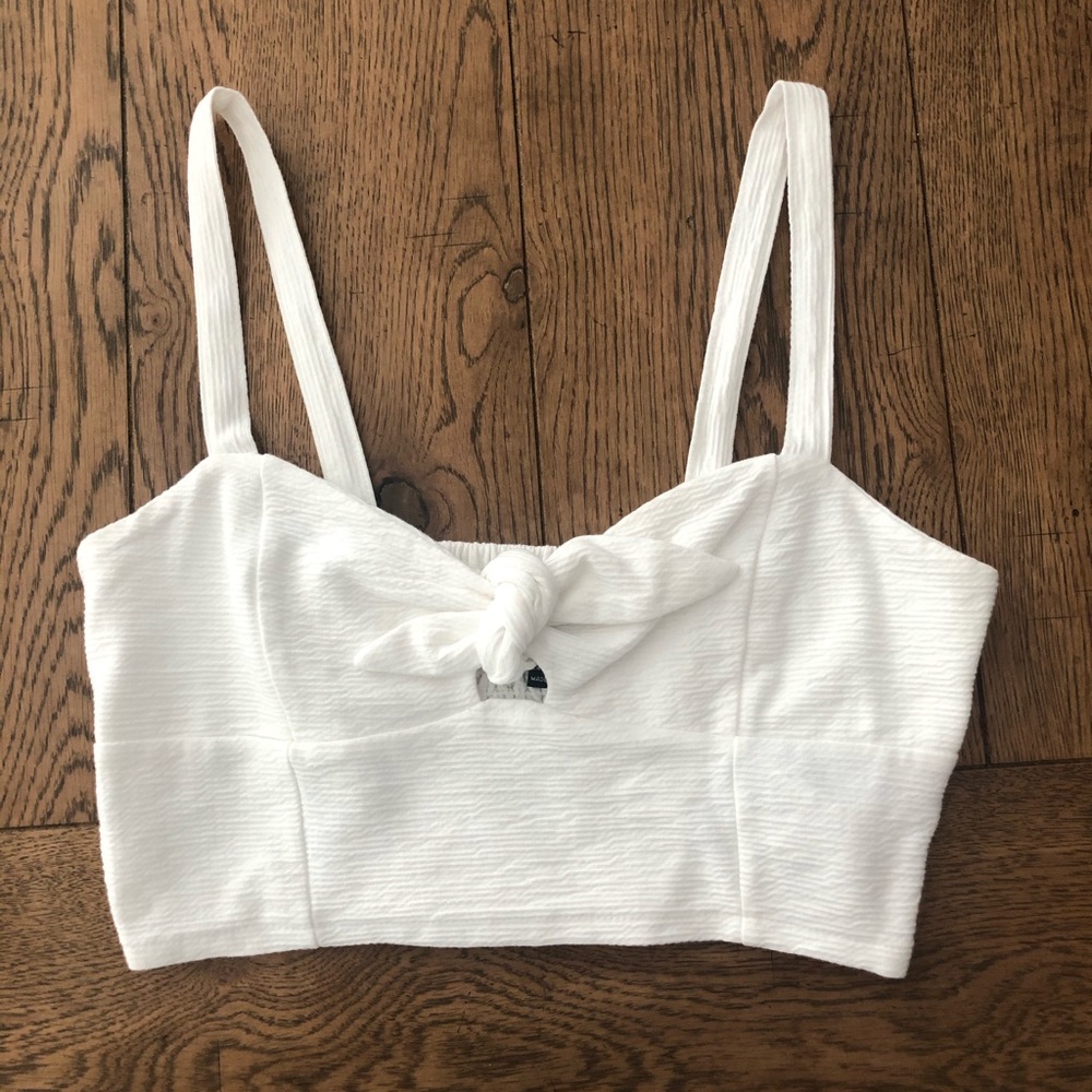 Knotted crop top